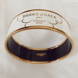 Hermès Brides de Gala Wide Enamel Bangle